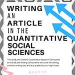 writing an article in the quantitative social sciences event with Christen Madsen